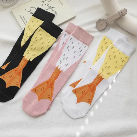 Unisex Novelty Animal Foot Crew Socks Funny Cute Casual Cotton Blend Socks For Men Women