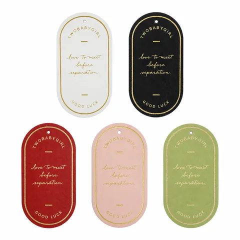 PU Leather Bookmark Double Sided Hot Stamping Creative Hotel Leather Key Tag Office School Supplies Desk Accessories