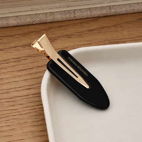 Pinza de Pelo Gota de Agua de Acetato Geométrica Pinza de Pico de Pato Accesorio de Cabello Estilo Francés para Mujeres Commute Diario