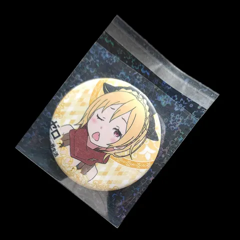Bolsas de Plástico OPP Autoadhesivas Láser Holográficas de Doble Cara Para Almacenamiento de Tarjetas de Insignias de Anime Bolsas de Protección Transparentes