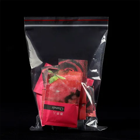 Bolsas Con Cierre PE Transparentes Bolsas De Almacenamiento De Alimentos Reutilizables De Plástico Transparente Bolsas De Embalaje Resistentes Reutilizables Con Cierre
