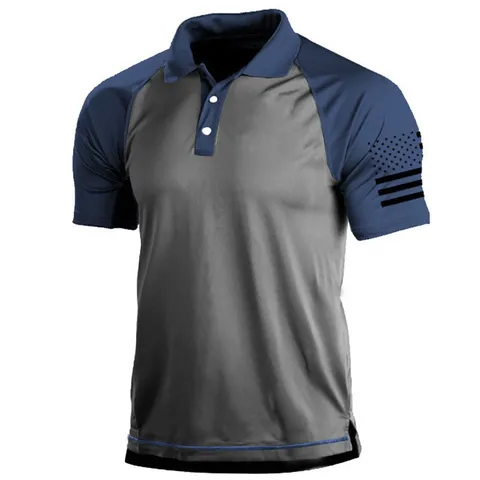 Men's Tactical Polo Shirt Outdoor Military Style Short Sleeve Lapel Quick Dry Breathable Summer Casual Athletic Golf Shirt