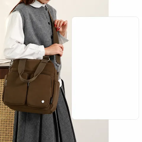 Tsanta Omou Nylon me Pollaples Tsepes gia Gynaikes Casual Tsanta Omou Megalis Horitikotitas Handbag Travel Mommy Bag