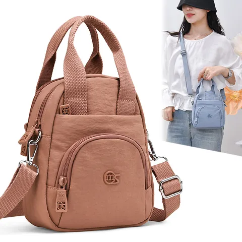 Fashion Casual Waterproof Nylon Women Shoulder Bag Versatile Daily Crossbody Bag Simple Handbag