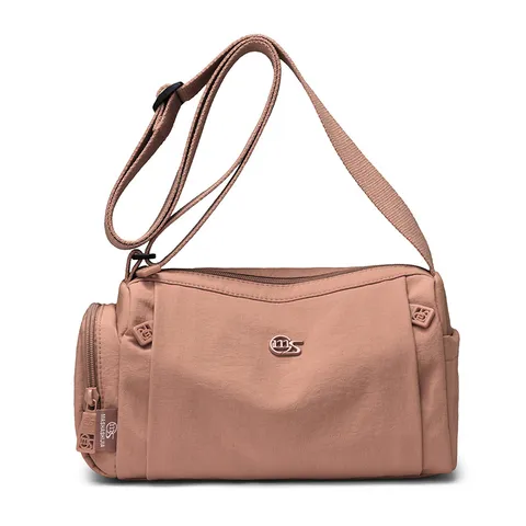 Womens Fashion Casual Nylon Crossbody Bag Multi Pocket Shoulder Bag Daily Commuting Handbag With Zipper