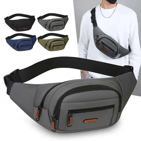 Herren Wasserdicht Oxford Tuch Gürteltasche Casual Reisen Brusttasche Mode Minimalistisch Sport Umhängetasche
