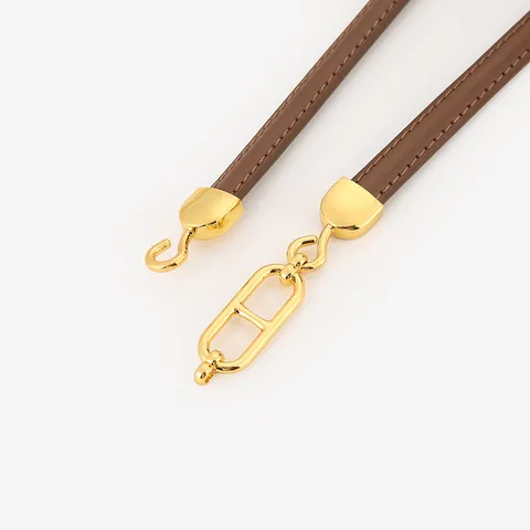 Ceinture Fine en Cuir Véritable pour Femmes Style Designer de Luxe Boucle en Métal Ceinture de Taille Robe Accessoires de Mode