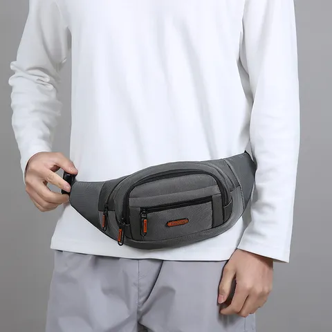 Herren Wasserdicht Oxford Tuch Gürteltasche Casual Reisen Brusttasche Mode Minimalistisch Sport Umhängetasche