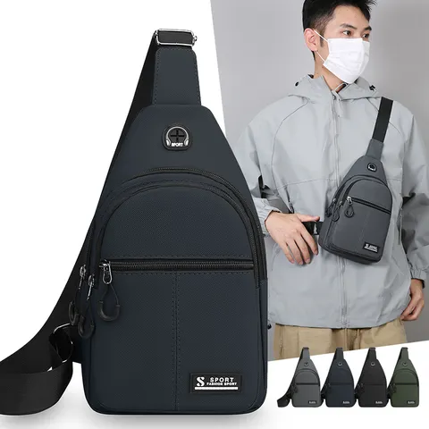 Herren Multifunktional Wasserdichte Brusttasche Umhängetasche Sling Bag Für Outdoor Sport Pendfen Lässig Reise Rucksack