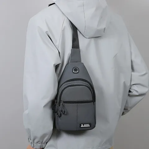 Herren Multifunktional Wasserdichte Brusttasche Umhängetasche Sling Bag Für Outdoor Sport Pendfen Lässig Reise Rucksack