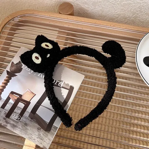 Schattig Pluche Dier Haarband Cartoon Kat Konijn Oren Haarring Zacht Gezicht Wassen Haaraccessoires Voor Vrouwen