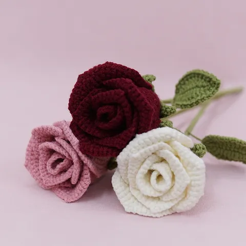 Fiore Artificiale di Rosa Lavorato a Mano Fiore di Seta Rosa di Calice da Vino Decorazione Soggiorno Casa Ornamenti da Scrivania