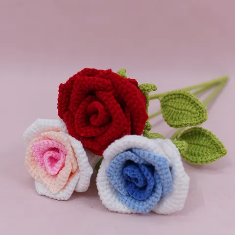 Fiore Artificiale di Rosa Lavorato a Mano Fiore di Seta Rosa di Calice da Vino Decorazione Soggiorno Casa Ornamenti da Scrivania