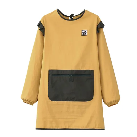 Delantal Impermeable de Manga Larga Cocina Cocinar Hornear Antigrasa Bata Ropa de Trabajo