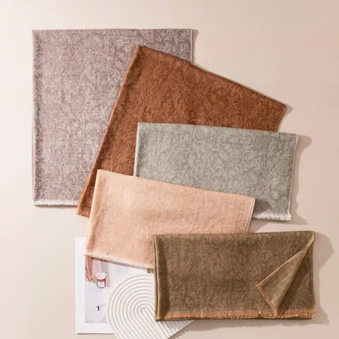 Sciarpa Scialle in Cashmere di Lusso Jacquard Leggero Autunno Inverno Morbido Confortevole Ufficio Aria Condizionata