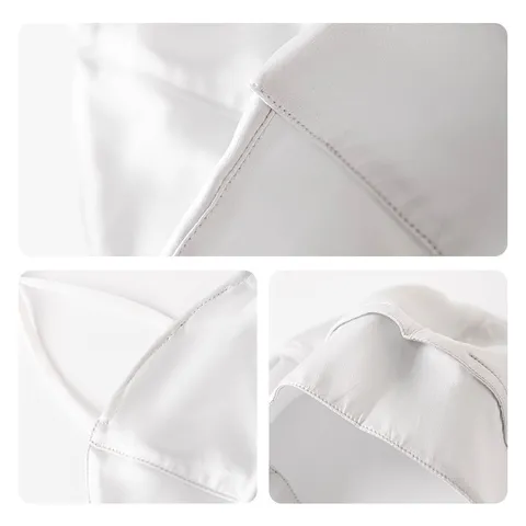 Mascarilla de Protección Solar de Seda de Verano Protector de Cara Completa y Cuello Transpirable Ciclismo Conducción Protección UV para Mujeres