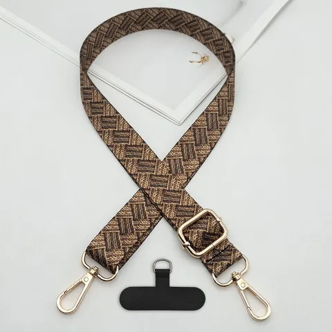 Bohemian Ethnic Style Mobile Phone Strap Adjustable Double Hooks Universal Gasket Crossbody Phone Lanyard Hanging Rope