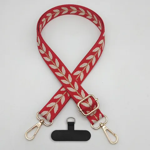 Cordón para Teléfono Móvil Bordado de Trigo Vintage Correa Ajustable Lengüeta Universal para Funda de Teléfono Accesorios