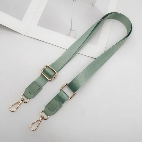 Effen Kleur Polyester Katoen Nylon Tasriem Vervanging Verstelbare Schouderriem met Metalen Haken voor Dames Kleine Tassen