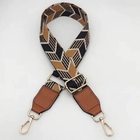 Wide Bag Strap Replacement Adjustable Crossbody Shoulder Strap Colorful Woven Bag Accessories For Handbags Purses