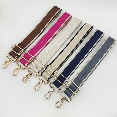 Correa de Bolso Ancha Tejida Colorida Reemplazo Correa de Bolso Cruzada Ajustable Correa de Hombro Bordada Jacquard