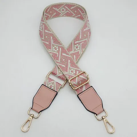 Ethnic Style Vintage Jacquard Bag Strap Adjustable Crossbody Replacement Shoulder Strap For Handbags Purses Accessories