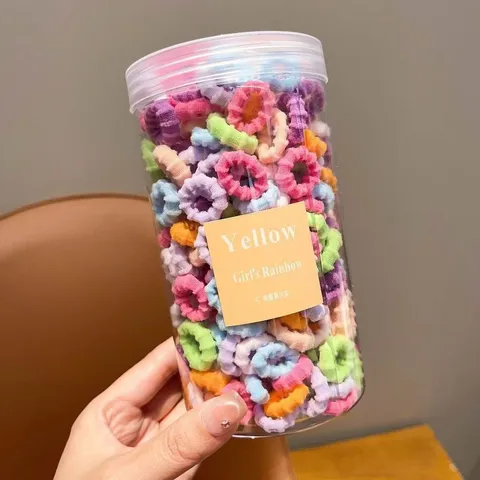 Elastici per Capelli per Bambini Bande Elastiche Colorate Accessori per Capelli Quotidiani Acconciatura Morbida per Ragazze e Bambini