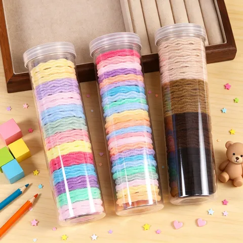 Latta Elastici per Capelli Colorati Fasce Elastiche di Gomma Design Ondulato per Coda di Cavallo Accessori per Capelli per Donne e Bambini