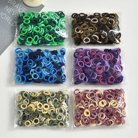 Elastici per Capelli per Bambini Senza Cuciture Fasce Elastiche Mini Corde per Capelli in Spugna Per Bambine Accessori Quotidiani