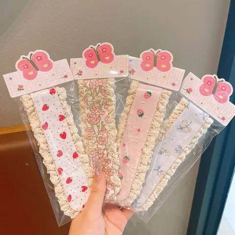 Adesivo Magico per Capelli da Bambini Pizzo Floreale Toppa per Frangia Carini Accessori per Capelli per Styling Quotidiano