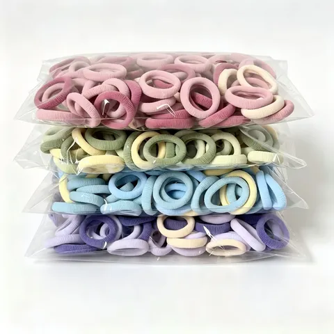 Elastichetti per Capelli per Bambini Colore Caramella Elastici Morbidi Senza Cuciture Corde per Capelli Accessori Quotidiani per Capelli da Ragazza