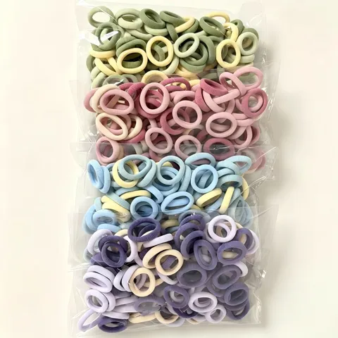 Elastichetti per Capelli per Bambini Colore Caramella Elastici Morbidi Senza Cuciture Corde per Capelli Accessori Quotidiani per Capelli da Ragazza