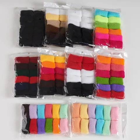 Elastici per Capelli in Spugna Lavorati a Maglia Senza Cuciture Donna Elastici con Volant Accessori per Capelli Quotidiani