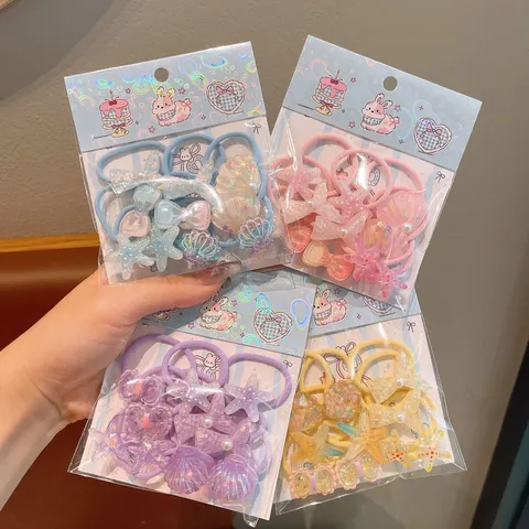 Bambini Simpatici Cartoni Animati Animali Elastici per Capelli in Resina Fiocco Bande Elastiche in Gomma Accessori per Capelli per Bambine