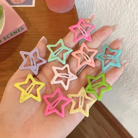 Set Mollette Per Capelli Carine Bambini Stella Cuore Farfalla Colorato Geometrico Accessori Capelli Per Ragazze E Bambini