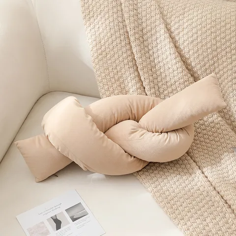 Noordse Stijl Nederlands Fluwel Knoop Kussen Effen Kleur Handgemaakt Decoratief Kussen Voor Woonkamer Slaapkamer Huisdecoratie