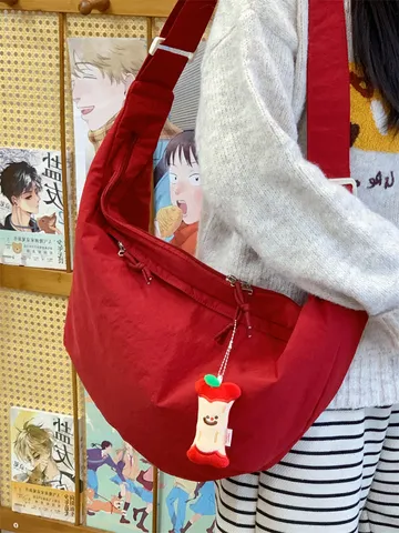 Damen Große Kapazität Nylon Dumpling Tasche Lässige Umhängetasche Modische Pendler Sporttasche