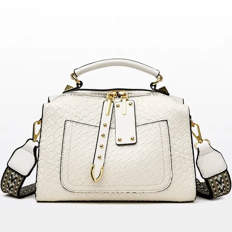 Retro PU Leder Damen Umhängetasche Vintage Gewebtes Muster Griff oben Satchel Bag Lässige Tägliche Umhängetasche Handtasche