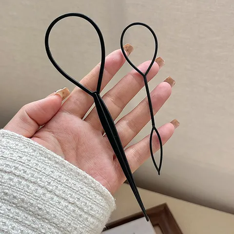 Universal Hair Styling Loop Pull Through Hair Pin Tool For Kids And Women Magic Hair Braider Styling Accessories