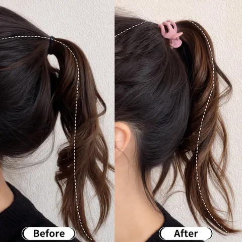Molletta per Capelli in Plastica Opaca Minimalista Tinta Unita Mini Clip Squalo Accessori per Styling Giornaliero per Donne