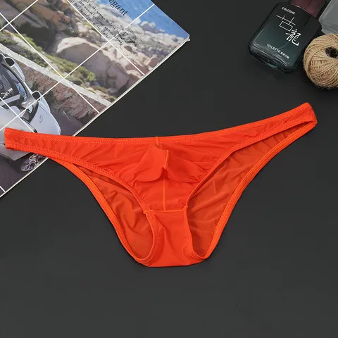 Herren Atmungsaktiv Eisseide Niedrige Taille Slips Nahtlos Einfarbig Mode Komfortabel Unterwäsche Nylon Polyamid Unterteil