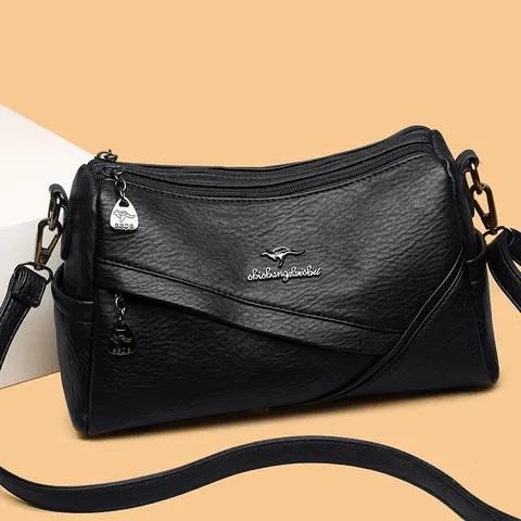 Damen PU Leder Umhängetasche Große Kapazität Crossbody Tasche Urban Minimalistisch Casual Mehrfache Tasche Handtasche Für Mütter