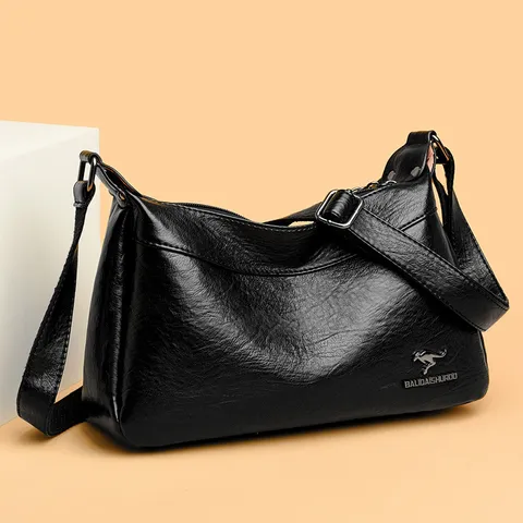 Damen Casual PU Leder Umhängetasche Große Kapazität Weiche Leder Schultertasche Mode Reise Handtasche