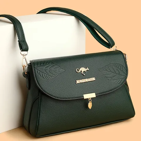 Damen PU Leder Umhängetasche Mode Geprägte Schultertasche Vintage Casual Tote Tasche Große Kapazität Handtasche