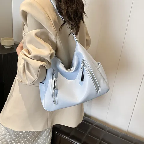 Damen Große Kapazität Tote Tasche Mode PU Leder Lässig Umhängetasche Multifunktional Pendler Handtasche