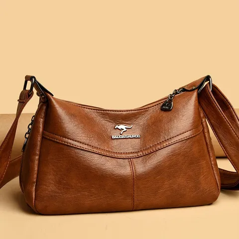 Damen Grosse Kapazität Umhängetasche PU Leder Lässig Weiche Satchel Tote Tasche Vintage Handtasche Tägliches Pendeln