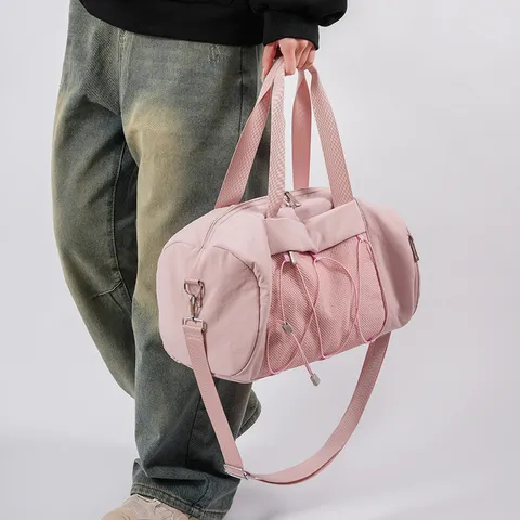 Damen Nylon Lässige Reise Handtasche Große Kapazität Schulter Umhängetasche Mode Gewebte Nähte Tägliche Tote Bag