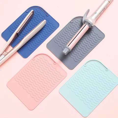 Tappetino Isolante Termico Portatile in Silicone per Arricciacapelli Resistente Piastra per Capelli Strumento Antiscivolo