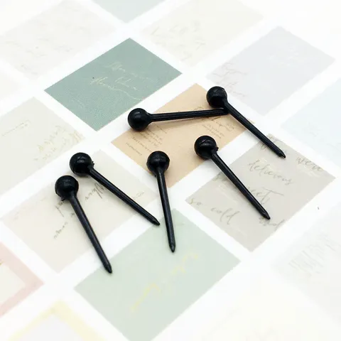 Clous d'Oreilles Tête d'Allumette en Plastique Transparent Noir Accessoires DIY Boucles d'Oreilles Composants