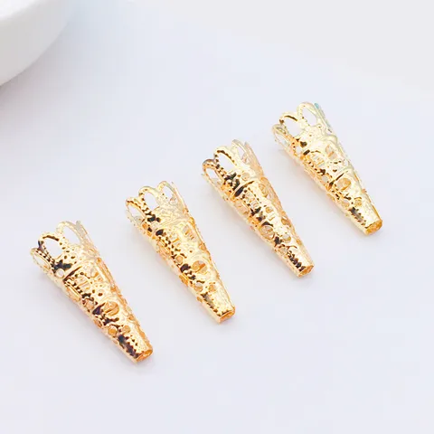 Vintage Fer Électroplaqué Fleur de Trompette Capuchon DIY Ancien Mariée Épingle à Cheveux Bijoux Accessoires Matériel